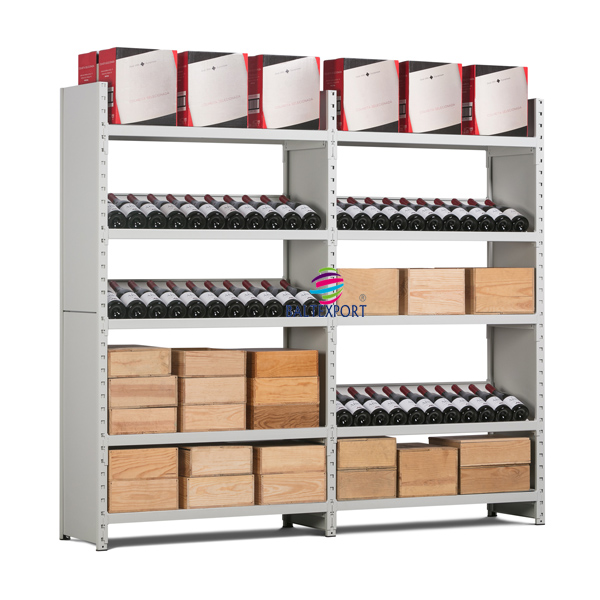 02_Estantes com Prateleiras Mistas Prateleiras Modulares para Vinhos Baltexpor