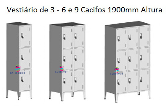 03 Vestiários Cacifos Portas Metálicos 369_Baltexport