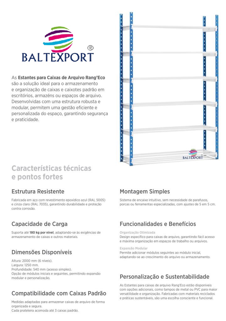 04_Estantes para Caixas de Arquivo Baltexpor