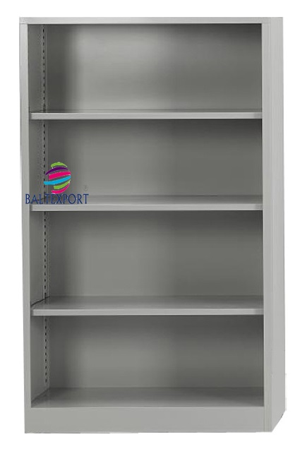 Armario estante aberto sem portas metalico cinza 010