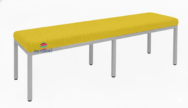 Banco Estrutura em Tubo Aço Pintado Rev. em Tecido 460X410X1600 mm