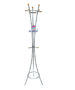 Bengaleiro Cabide Metalico 9 Ganchos de pé Estável Bengaleiro BVYL0679_045546