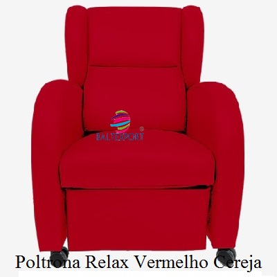 Cadeirao Poltrona Relax Vermelho Cereja 017