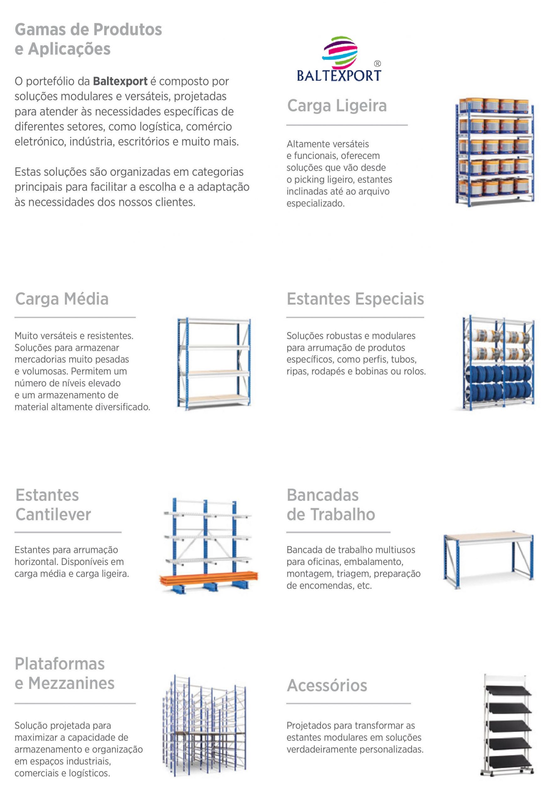 ESTANTES DIVERSAS 2026 - BALTEXPORT