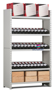 Estantes com Prateleiras Modulares para Garrafeira de Vinhos Baltexpor_00