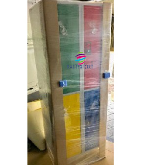 Vestiario duplo 4 cacifos sobrepostos 1900x600x500 mm cores
