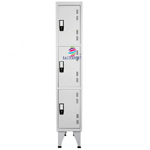 Vestiario simples 3 cacifos 1900x300x500 mm